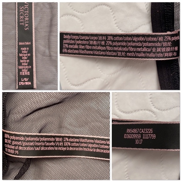 Victoria’s Secret iridescent black bikini panty L - Picture 7 of 11